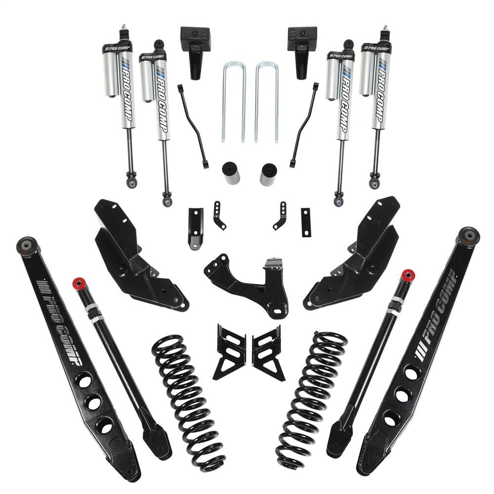 Pro Comp Stage III Long Arm 4-Link 4" Suspension System With Pro Runner 2.5 Piggyback Reservior Shocks