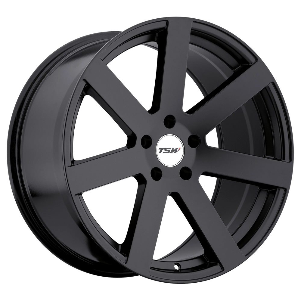 TSW Alloy Wheels black auto part