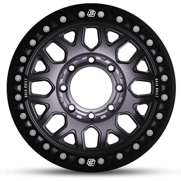 OUTLAW Cast Beadlock Wheel 8 LUG 17x9 8x6.5 (8x165.1) -20mm Offset 4.25 Backspace