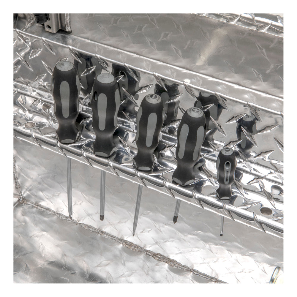 54IN ALUMINUM SINGLE LID CROSSOVER TOOLBOX
