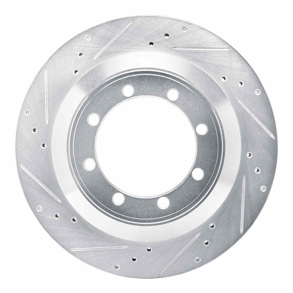 DFC 08-19 Ford E-350 Super Duty Rear Left Drilled & Slotted Silver Brake Rotor
