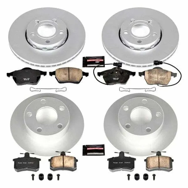 Power Stop 95-97 Audi A6 Front & Rear Z23 Evolution Sport Coated Brake Kit
