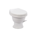 411 COMPLETE RV TOILET W/ CERAMIC BOWL LOW PROFILE BONE