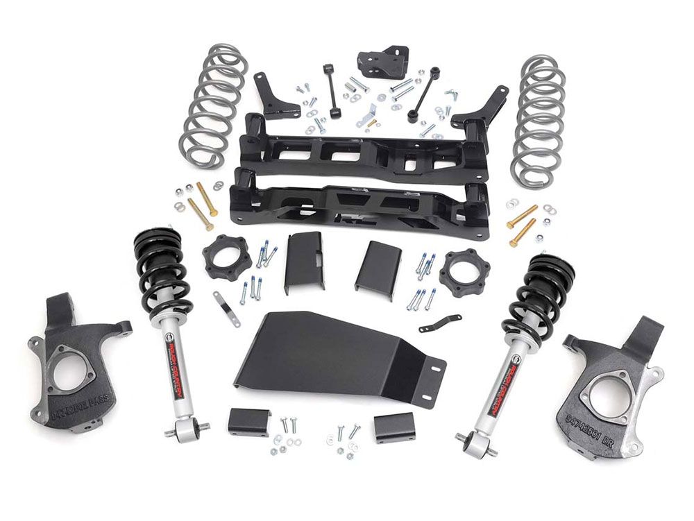 1x 281BOX1 1x 229BOX2 1x 501031 1x 9228 1x 1264BOX3 5 Inch Lift Kit N3 Struts Chevy GMC SUV 1500 2WD 4WD (07-14)