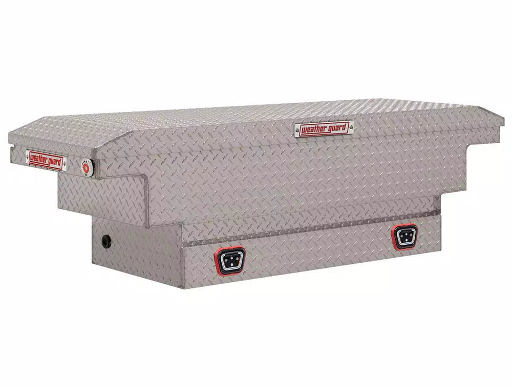 SADDLE BOX ALUMINUM COMPACT LOW PROFILE CLEAR 8.0 CU FT