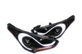 PROJECTOR HEADLIGHTS BLACK HOUSING