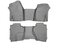 WeatherTech 14+ Chevrolet Silverado Front and Rear Floorliners - Over The Hump - Grey