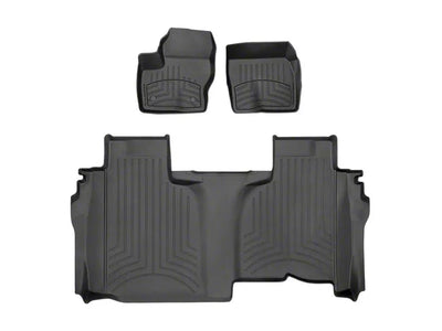 WeatherTech 2019+ Chevrolet Silverado 1500 Front and Rear FloorLiner HP - Black