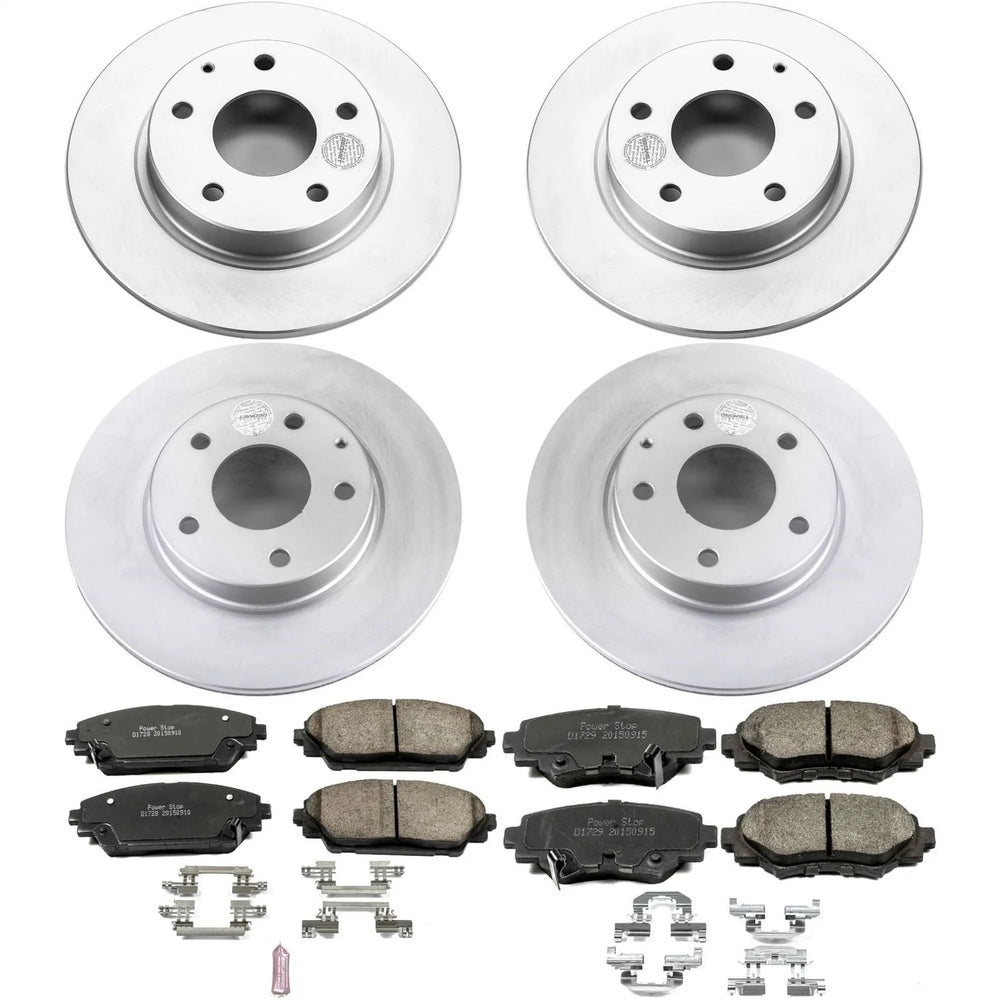 Power Stop 14-16 Mazda 3 Front & Rear Z17 Evolution Geomet Coated Brake Kit