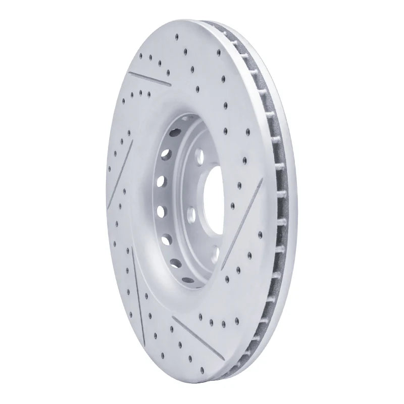 R1 14-23 Dodge Charger Front Left Drilled & Slotted Geo-Carbon Rotor