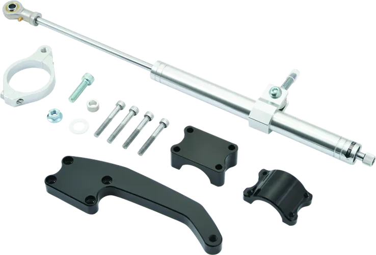 Twin Power 17-Up FLH FLT Models Satin Finish Steering Damper Kit