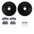 R1 eLINE Series Brake Rotors - D/S - Black - Perf Off-Road/Tow Pads - Hdw Fits Dodge Ram