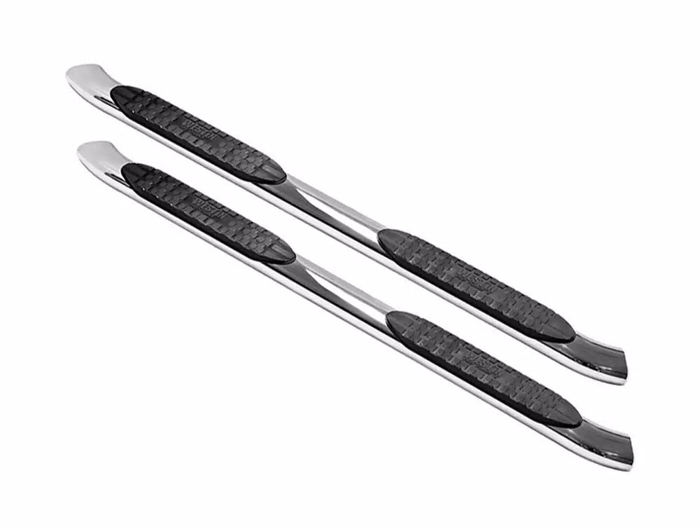 Westin 2007-2013 Chevy Silverado 1500 Crew Cab PRO TRAXX 5 Oval Nerf Step Bars - SS