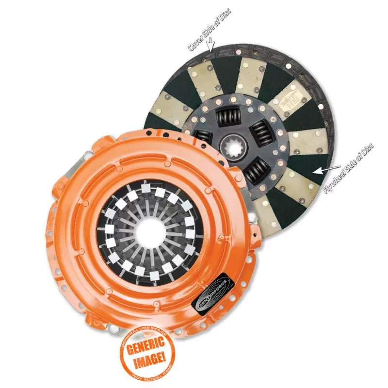DUAL FRICTION CLUTCH PRESSURE PLATE AND DISC SET