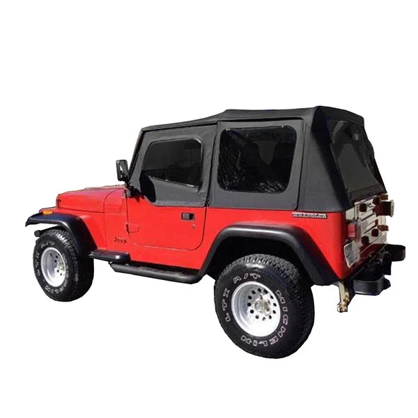 Overland Vehicle Systems Replacement Soft Top - Black Diamond - YJ