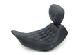 Mustang 06-17 Harley Dyna Wide Tripper Solo Seat Diamond Stitch- Black