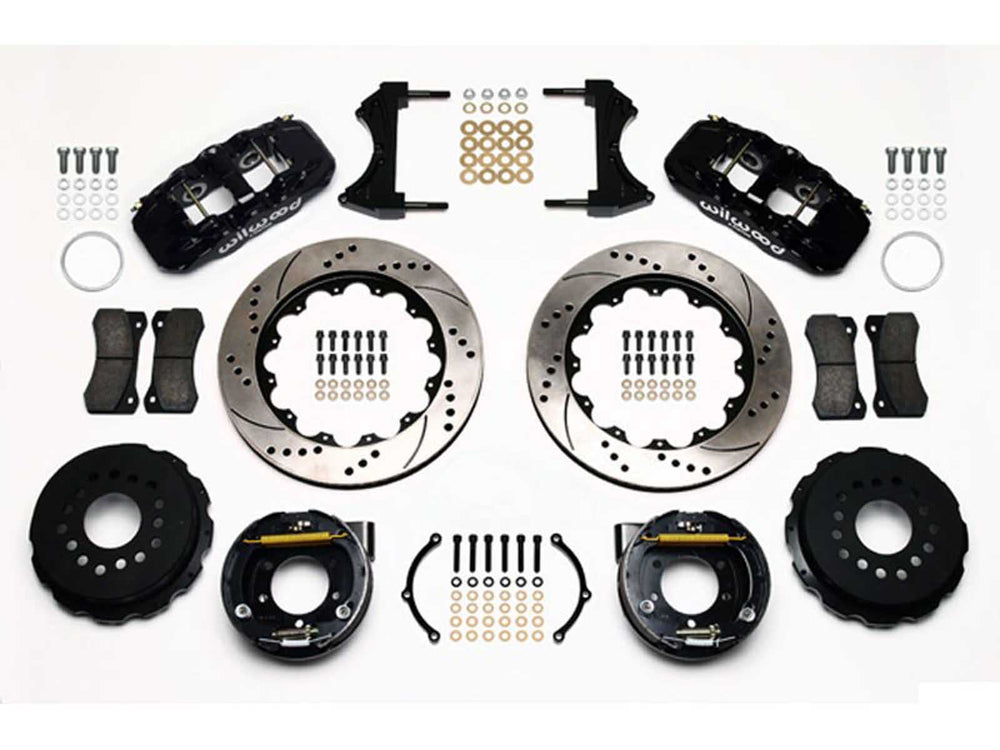 AERO4 REAR KIT14.00 DRILLED NICKEL
