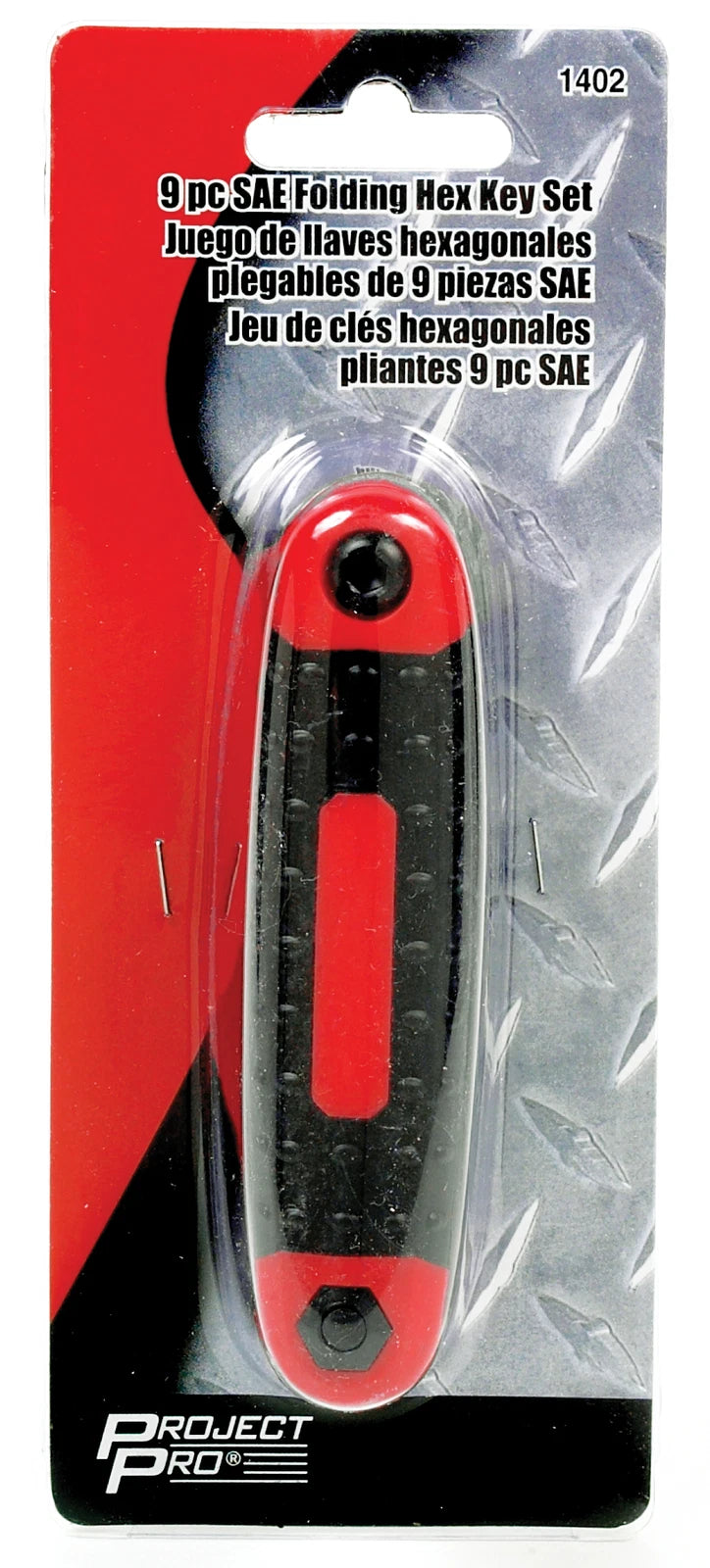 9 PC FOLDING HEX KEY SET SAE