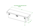 CROSSBODY TOOLBOX 19X20X70 DIAMOND PLATE WHITE (EACH)