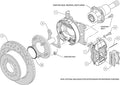 Wilwood Forged Dynalite P/S Park Brake Kit 58-64 Olds/Pontiac Ends