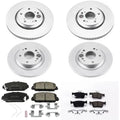 Power Stop 17-19 Honda Civic Front & Rear Z17 Evolution Geomet Coated Brake Kit