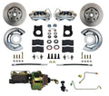 LEED Brakes Power Front Kit with Plain Rotors and Zinc Plated Calipers