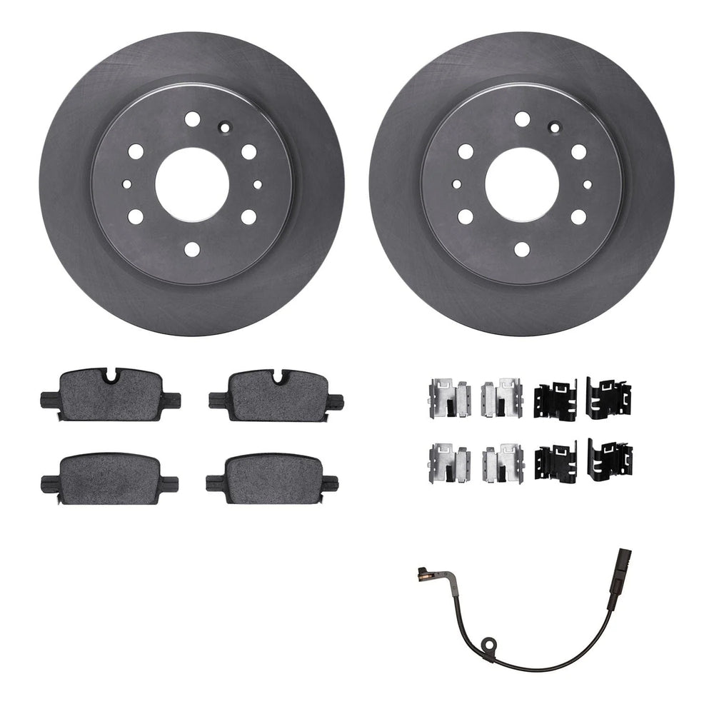 DFC 19-25 Cadillac Escalade Rear Rotors with Ultimate Duty Performance Brake Pads w/Sensor/Hardware