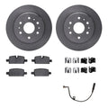DFC 19-25 Cadillac Escalade Rear Rotors with Ultimate Duty Performance Brake Pads w/Sensor/Hardware