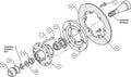 HUB KIT W/ STEEL ROTOR