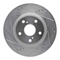 DFC 21-25 Dodge Durango Front Left Drilled & Slotted Silver Brake Rotor
