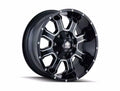 MAYHEM FIERCE 8103 GLOSS BLACK MILLED 17X9 8-165.1 18MM 130.8MM