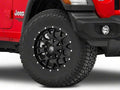 ~(34 lbs. 19X19X10)~ WARRIOR (8015) MATTE BLACK 17X9 5-127/5-139.7 18MM 87MM