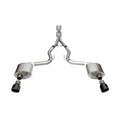 Corsa 24+ Ford MustangGT Sport Cat-Back Ex.Sys 3.0in Dual Rear Exit w/4.5in Blk PVD Pro Series Tips