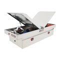 ALUMINUM FULL EXTRA WIDE GULL WING BOX 15.3 CU FT CLEAR FINISH