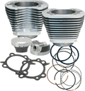 S&S Cycle 07-17 BT 106in Big Bore Cylinder Kit - Silver