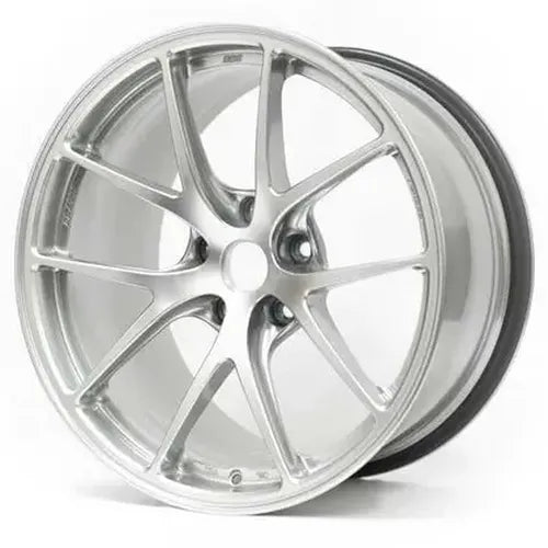 BBS RI-A 18x9.5 5x114.3 ET35 Diamond Silver Wheel -82mm PFS/Clip Required