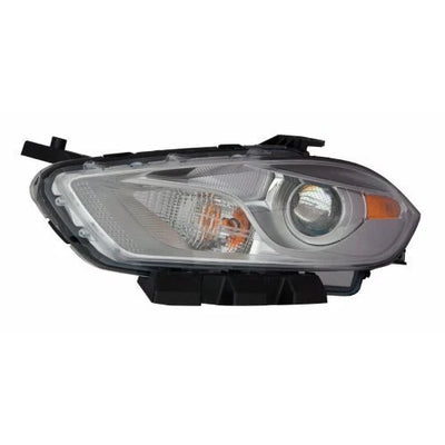 CAPA DG DART 1315 HEADLIGHT ASSY HALOGEN CHROME TRIM LH