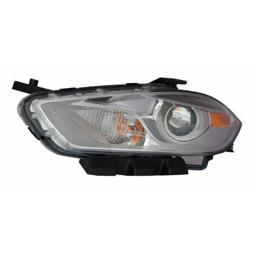 CAPA DG DART 1315 HEADLIGHT ASSY HALOGEN CHROME TRIM LH
