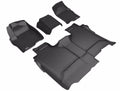 19C SIERRA 1500/2500/3500HD CREW CAB BENCH SEAT KAGU FLOORLINER ROW 1 & 2 BLACK