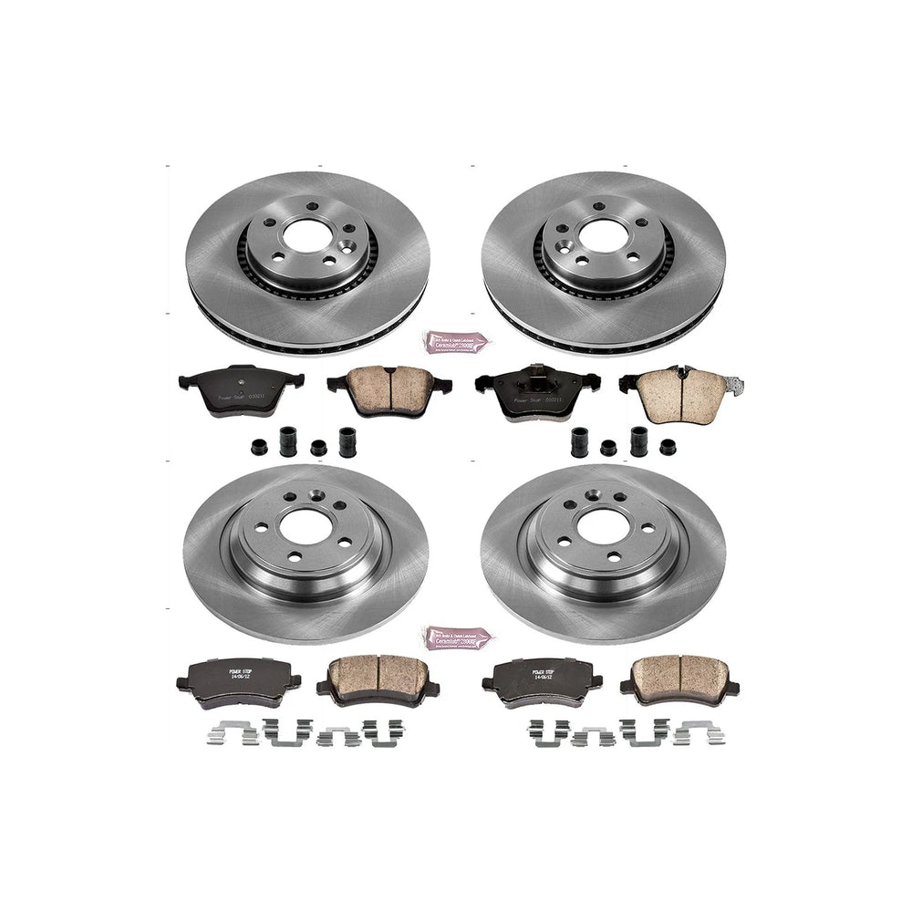 Power Stop 08-14 Volvo S80 Front & Rear Autospecialty Brake Kit