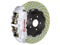 Brembo 05-11 A6 3.2L Front GT BBK 6 Piston Cast 380x34 2pc Rotor Slotted Type-3-Silver