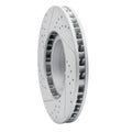 R1 11-18 Porsche Cayenne Left Front Drilled & Slotted Geoperformance Rotor