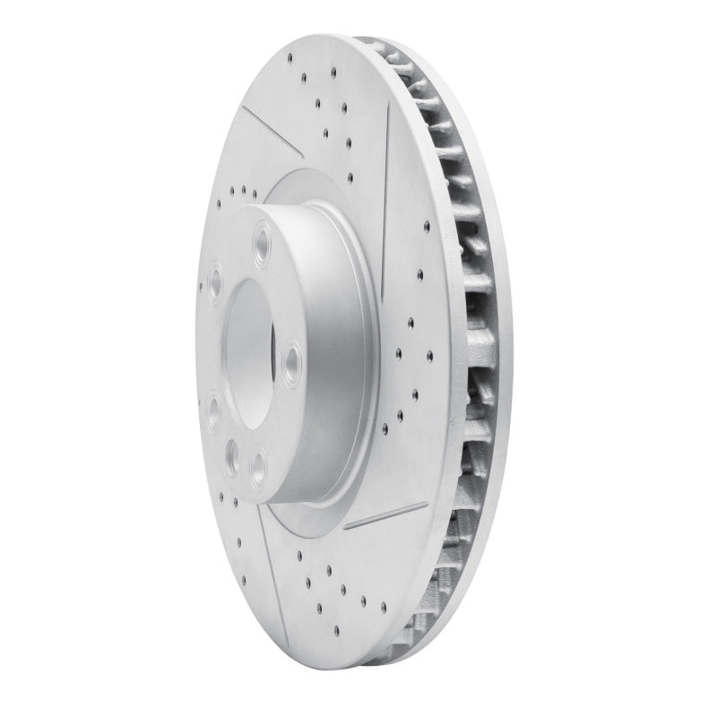 R1 11-18 Porsche Cayenne Left Front Drilled & Slotted Geoperformance Rotor