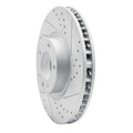 R1 11-18 Porsche Cayenne Left Front Drilled & Slotted Geoperformance Rotor