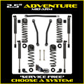 2.5IN ULTIMATE ADVE SYSTT 18C WRANGLER JLU DIESEL FRONT & REAR LIFT