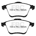 EBC 06-09 Mazda 6 2.3 Turbo (Mazdaspeed) Yellowstuff Front Brake Pads