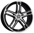 Enkei FD-05 16x7 5x100 387mm Offset 72.6 Bore Dia Black Machined Wheel