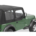 ~(10 lbs. 32X9X9)~ Upper Door Skins Black Denim Jeep 88-95 Wrangler; Fit existing factory upper door frames; no door rails or frames included