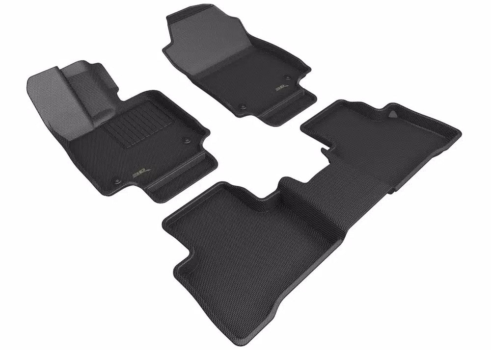 3D MAXpider 22-24 Lexus NX Hybrid Kagu 1st & 2nd Row Floormat - Black