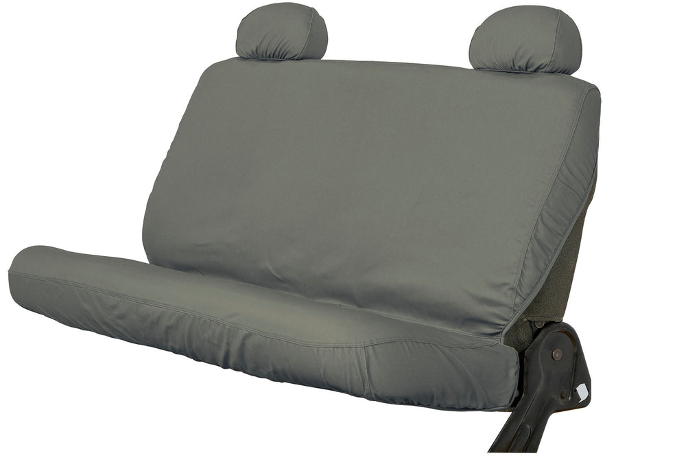 25C ARMADA POLYCOTTON SEATSAVER CUSTOM SECOND ROW SEAT COVERS MISTY GREY